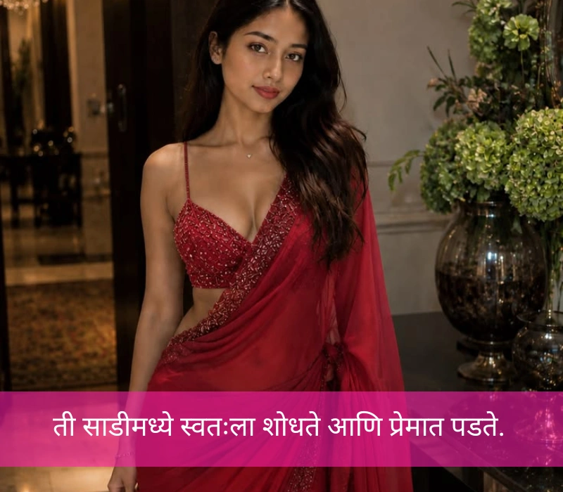 Short Saree Caption In Marathi