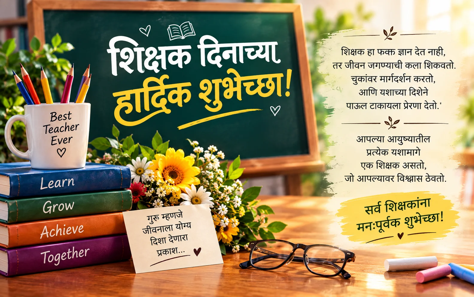 Teachers Day Quotes In Marathi