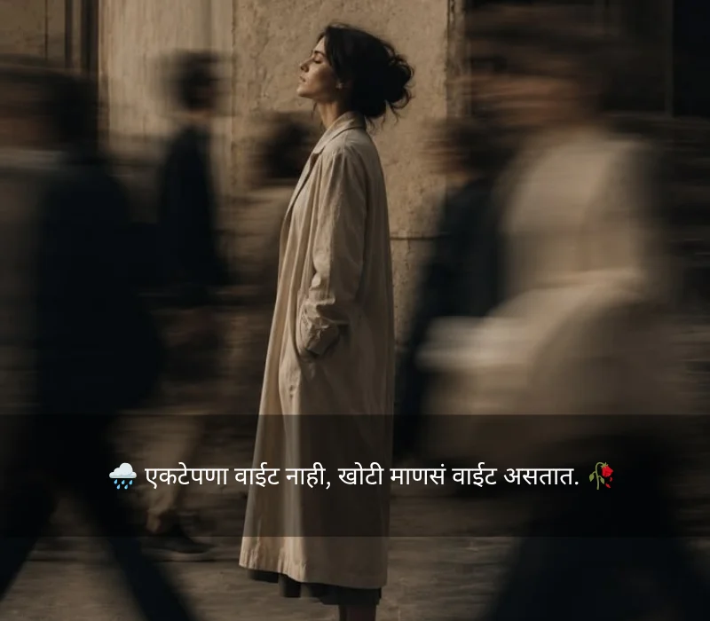 Heart Touching Alone Quotes In Marathi